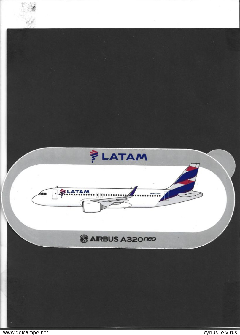 Autocollant  **  Latam *** Airbus A 320 Neo - Stickers