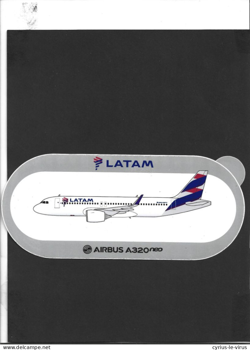 Autocollant  **  Latam *** Airbus A 320 Neo - Adesivi