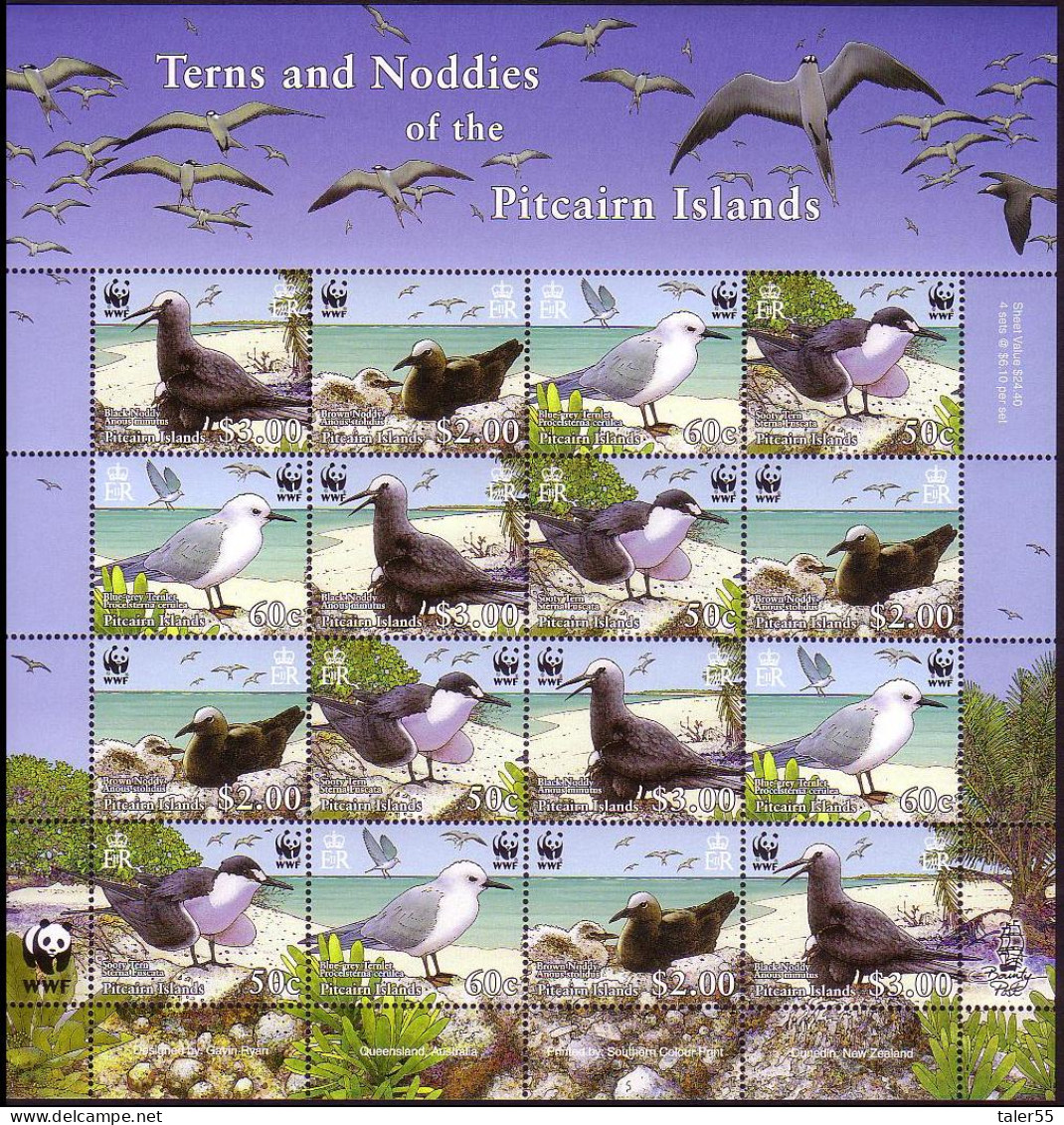 Pitcairn WWF Seabirds Sheetlet Of 4 Sets 2007 MNH SG#724-727 MI#717-720 Sc#647a-d - Pitcairninsel