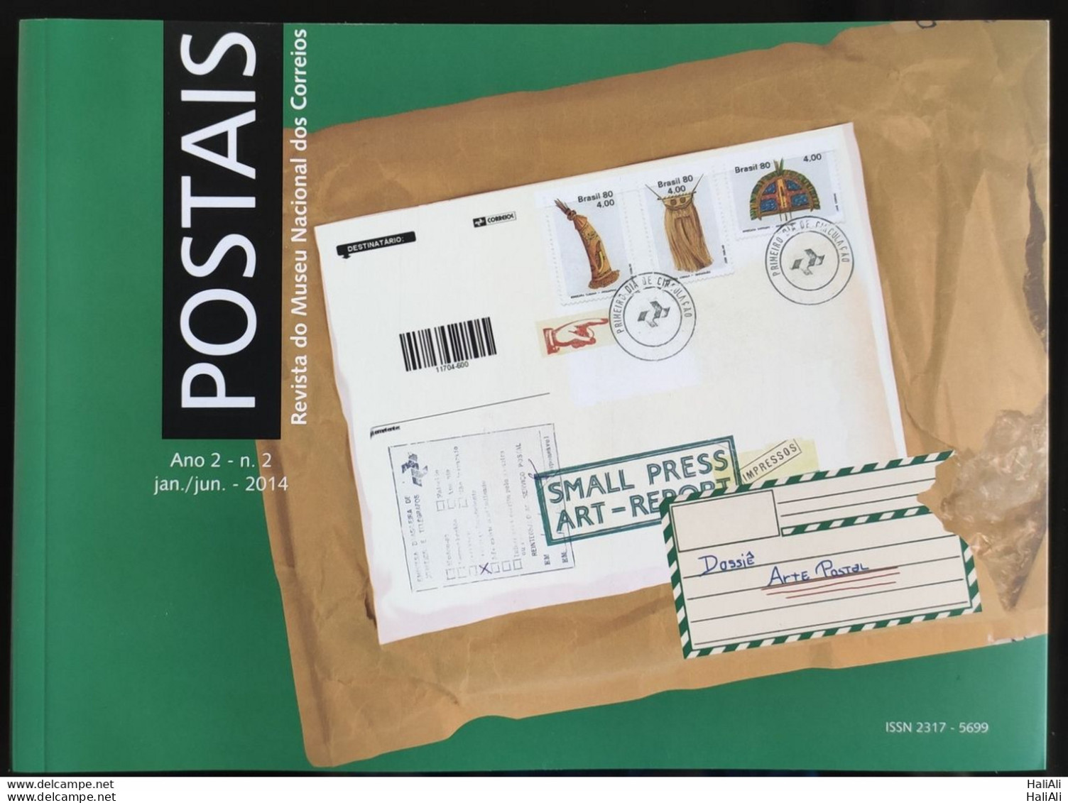 Magazine Stamps Revista Postais Year 2 Vol 2 2014 - Otros & Sin Clasificación