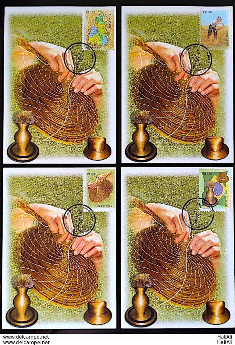 Brazil Maximo Postcard Golden Grass Tocantins 2014 CBC TO - Maximum Cards