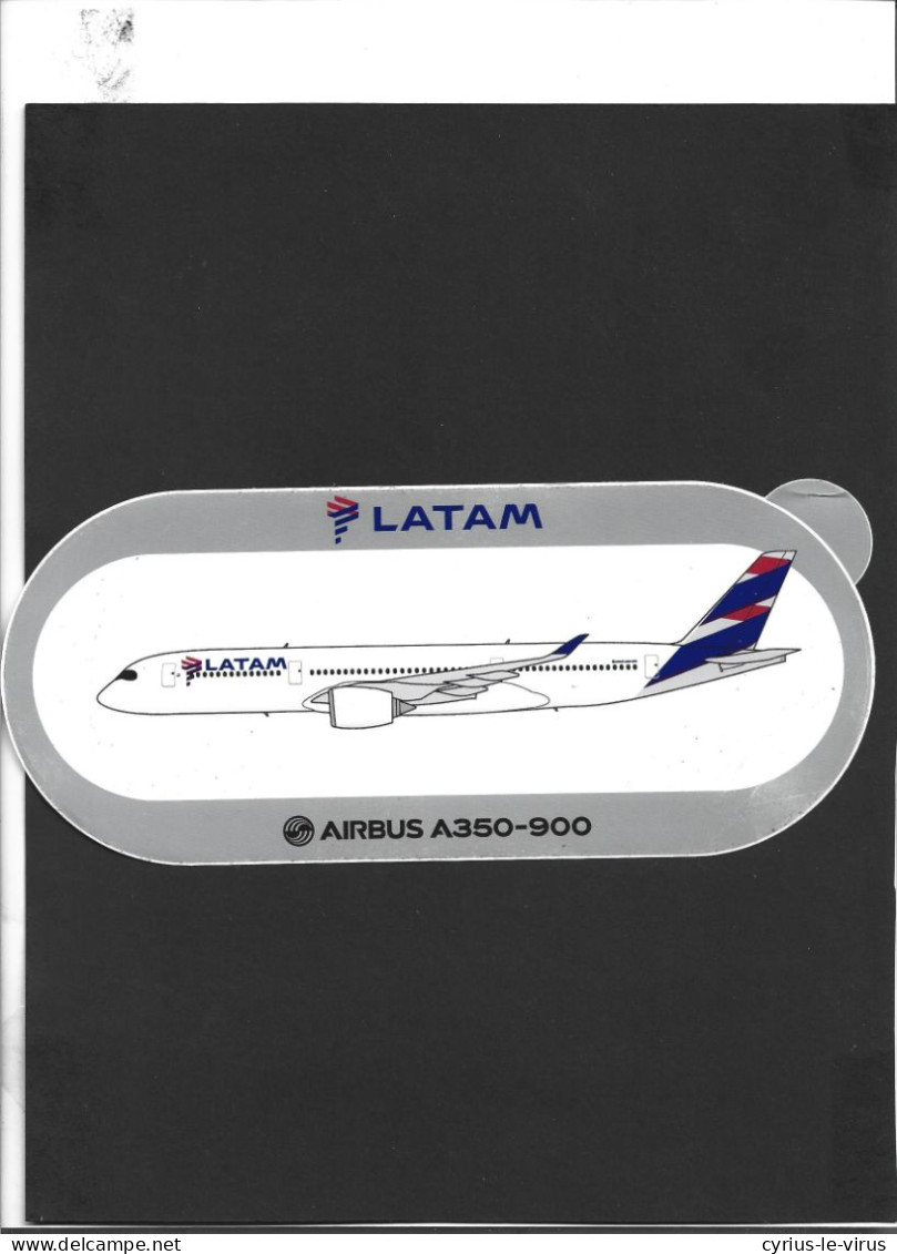 Autocollant  **  Latam ***  Airbus A 350-900 - Adesivi