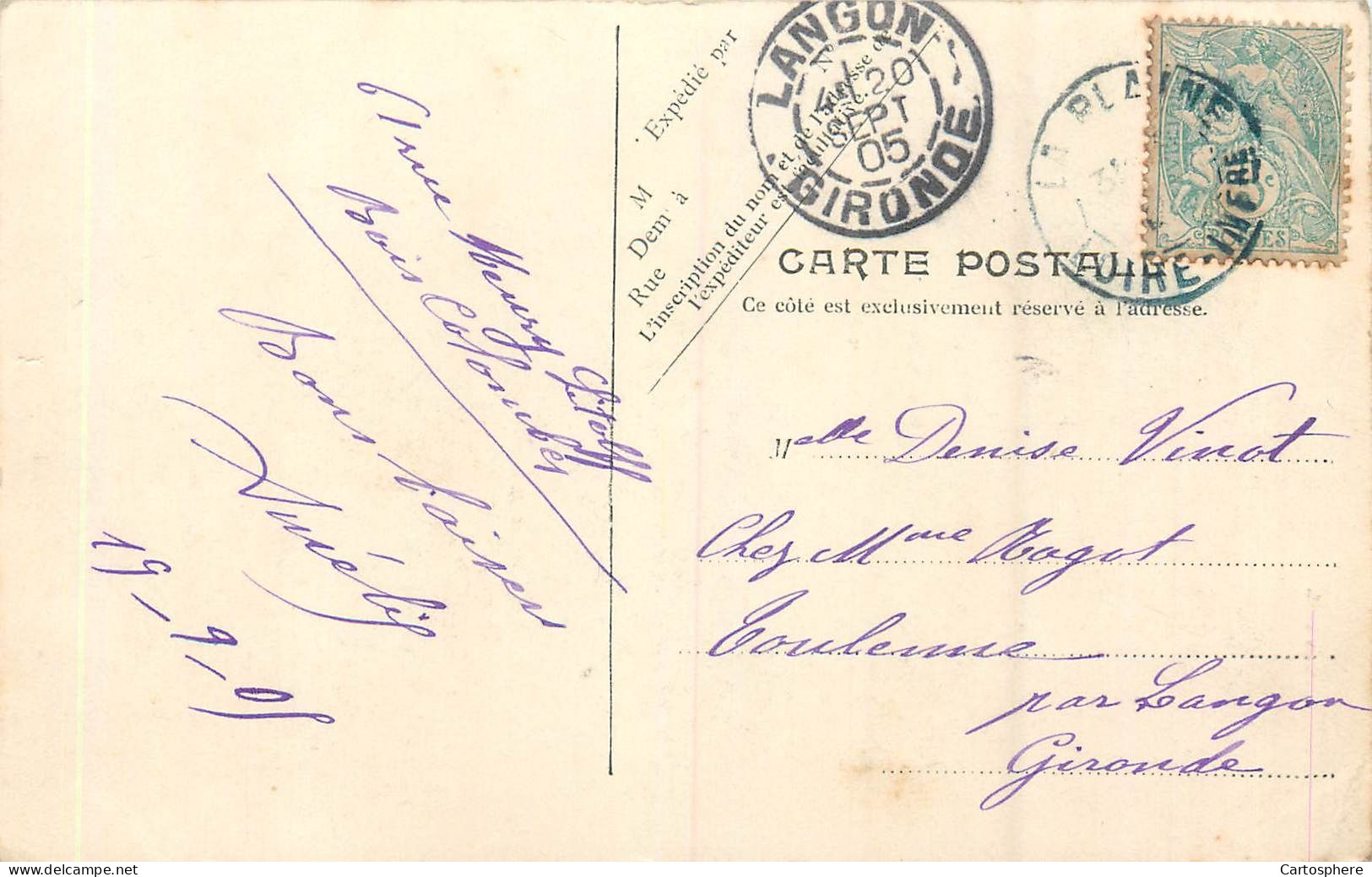 CPA 44 Loire Atlantique > La-Plaine-sur-Mer Route De Pornic 1905 - La-Plaine-sur-Mer