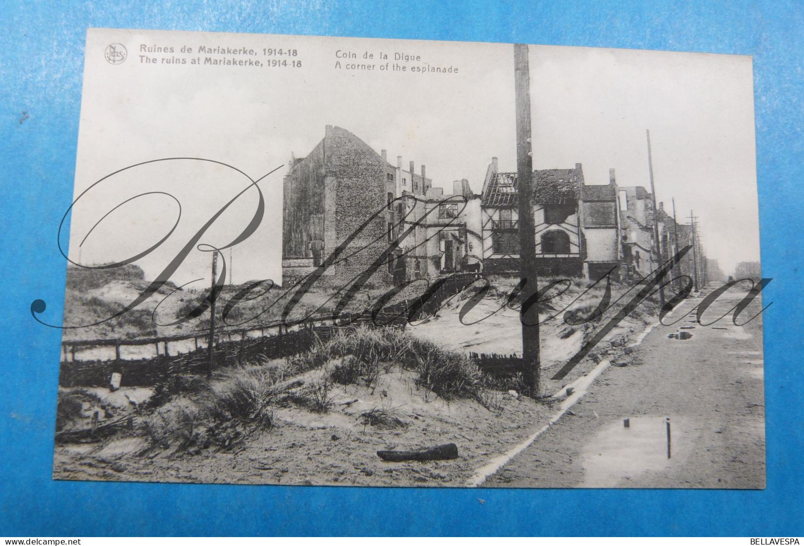 Mariakerke  3 X Cpa Ruines De Guerre 1914-1918 - Oostende