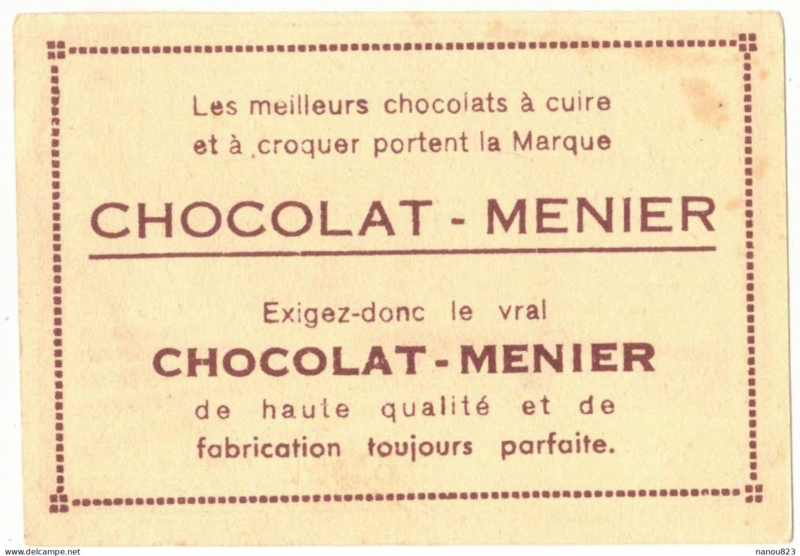 IMAGE CHROMO CHOCOLAT MENIER A CUIRE N° 471 YVELINES VERSAILLES LE NORD DU CHÂTEAU ARCHITECTURE BAROQUE RESIDENCE ROYALE - Menier