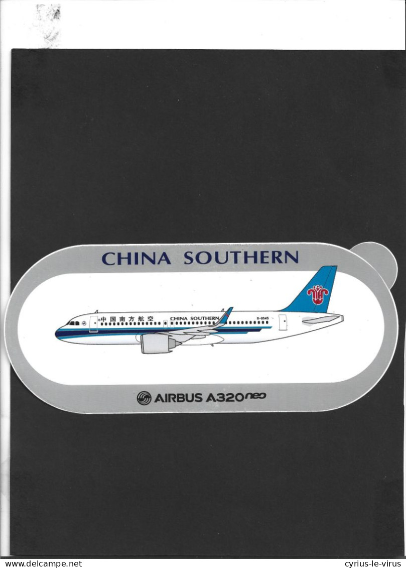 Autocollant  **  China Southern ** Airbus A320 Neo - Stickers