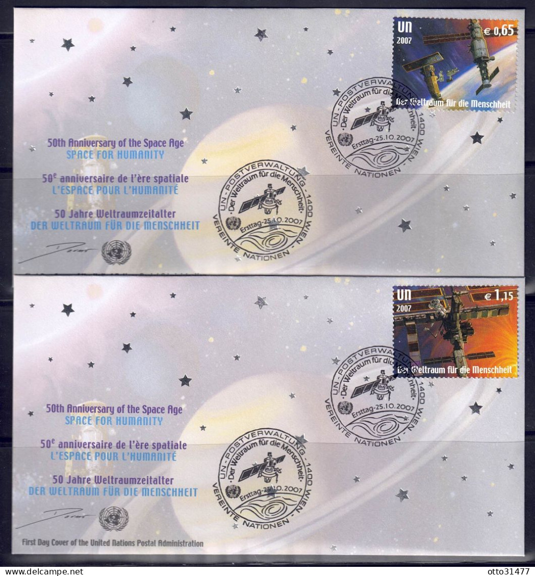 UNO Wien 2007 - 50 Jahre Weltraumfahrt, FDC Mit Nr. 518 - 518 - FDC