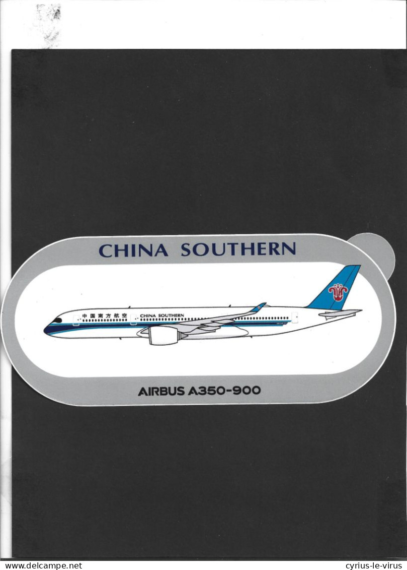 Autocollant  **  China Southern ** Airbus A350-900 - Adesivi