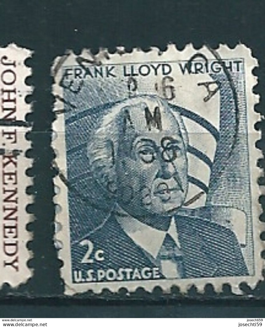 N° 794A USA - Franck Lloyd Wright (1869-1959) 2c., Gris-bleu Timbre Etats Unis (1965) Oblitéré - Used Stamps