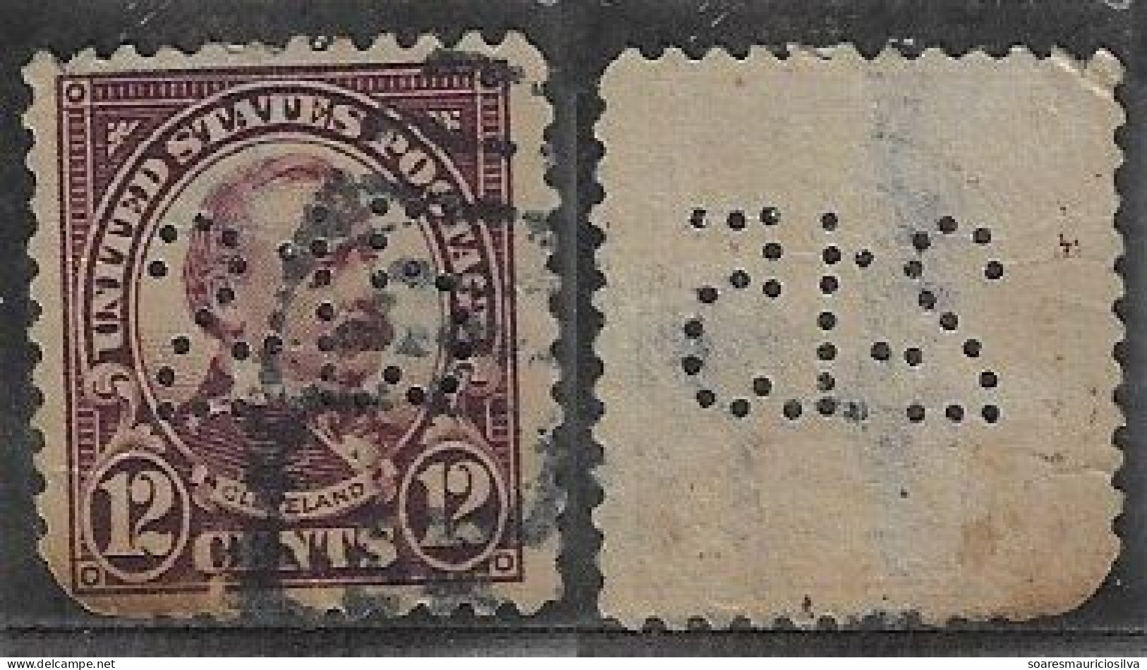 USA United States 1926/1933 Stamp With Perfin 2-15 By Northern Trust Company From Chicago Lochung Perfore - Perfin
