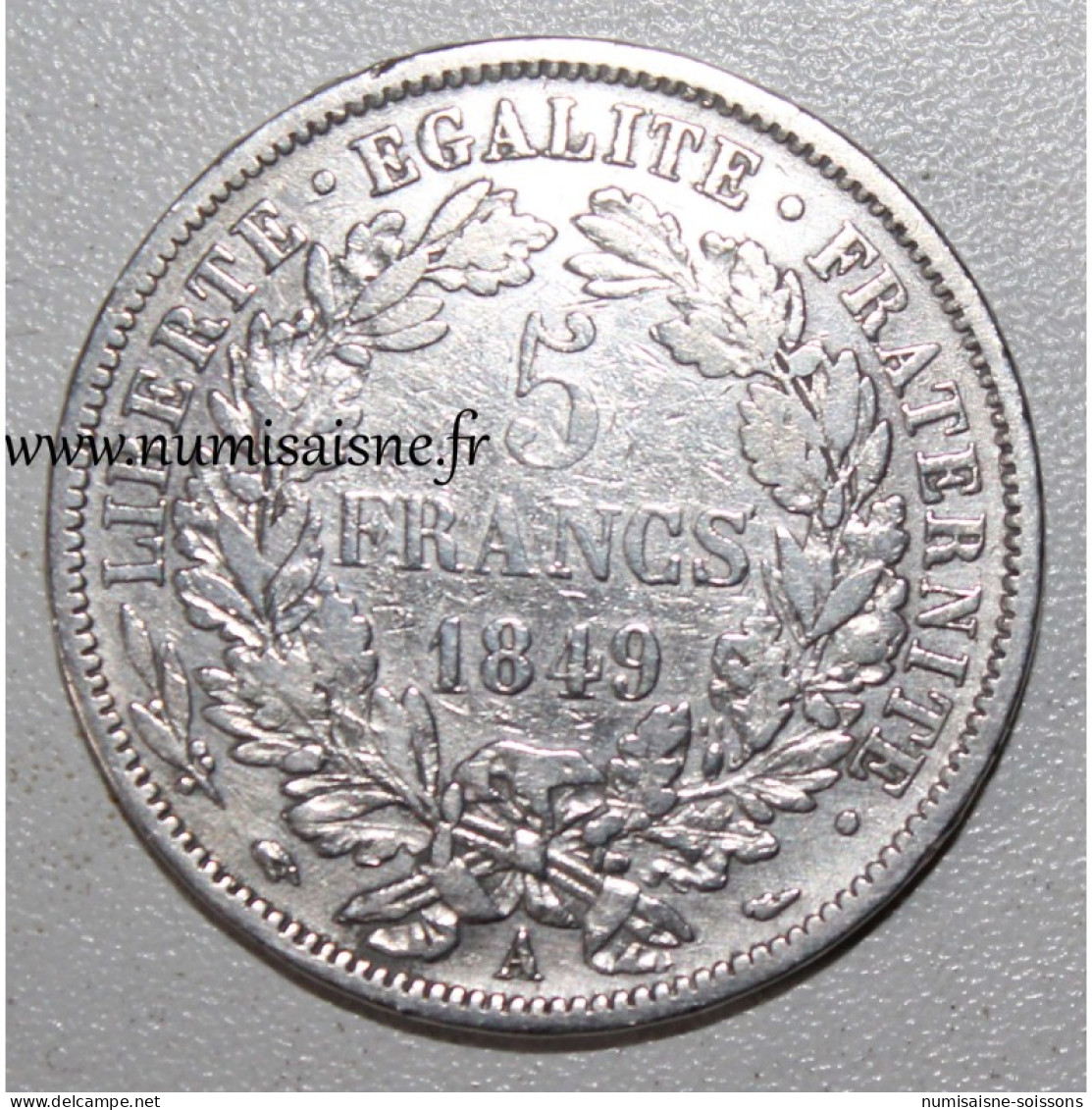 GADOURY 719 - 5 FRANCS 1849 A - Paris - TYPE CERES - KM 761.1 - TB - 5 Francs