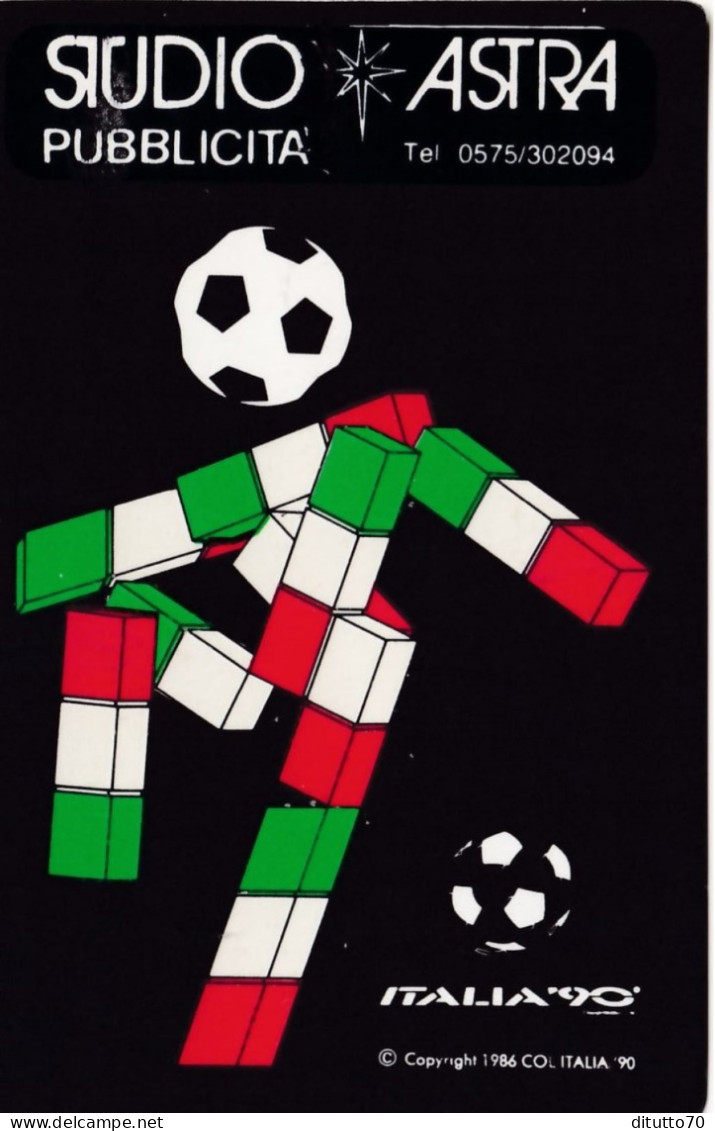 Calendarietto - Italia 90 - Studio Astra Pubblicità - Anno 1990 - Petit Format : 1981-90