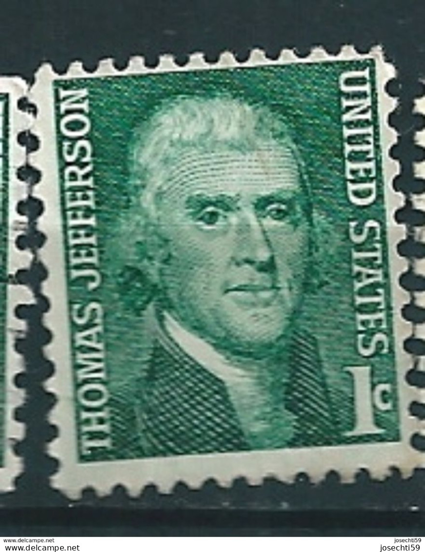 N° 816 Jefferson Thomas Timbre Etats-Unis (1965)  USA - Used Stamps