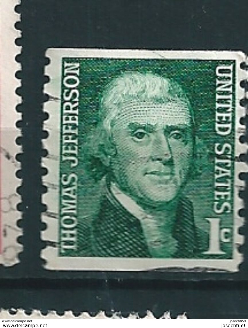 N° 816 Jefferson Thomas Timbre Etats-Unis (1965)  USA - Gebruikt