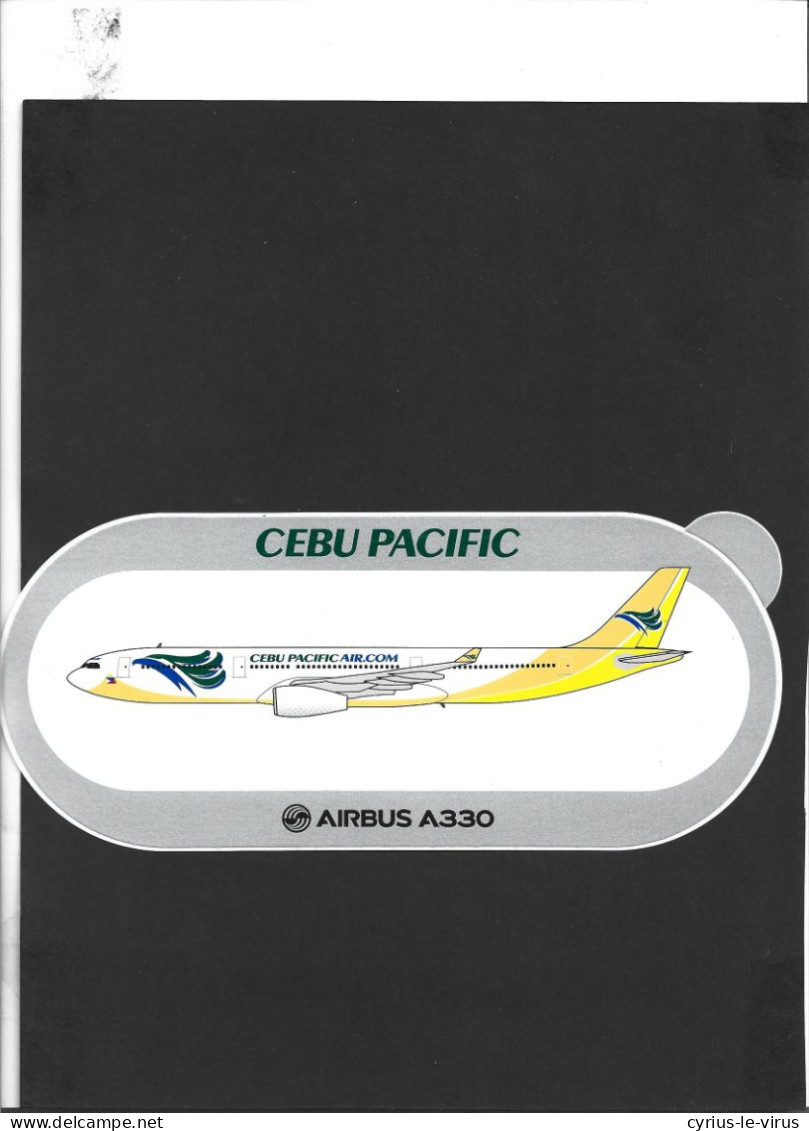 Autocollant  **  Cebu Pacific  ** Airbus A330 - Aufkleber