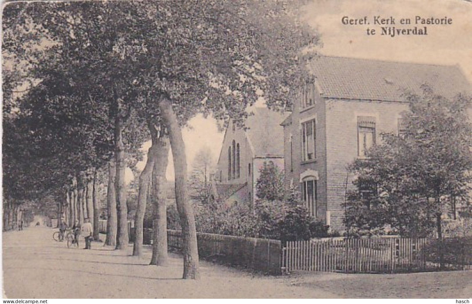 2603248Nijverdal, Geref. Kerk En Pastorie. (zie Hoeken En Achterkant) - Nijverdal