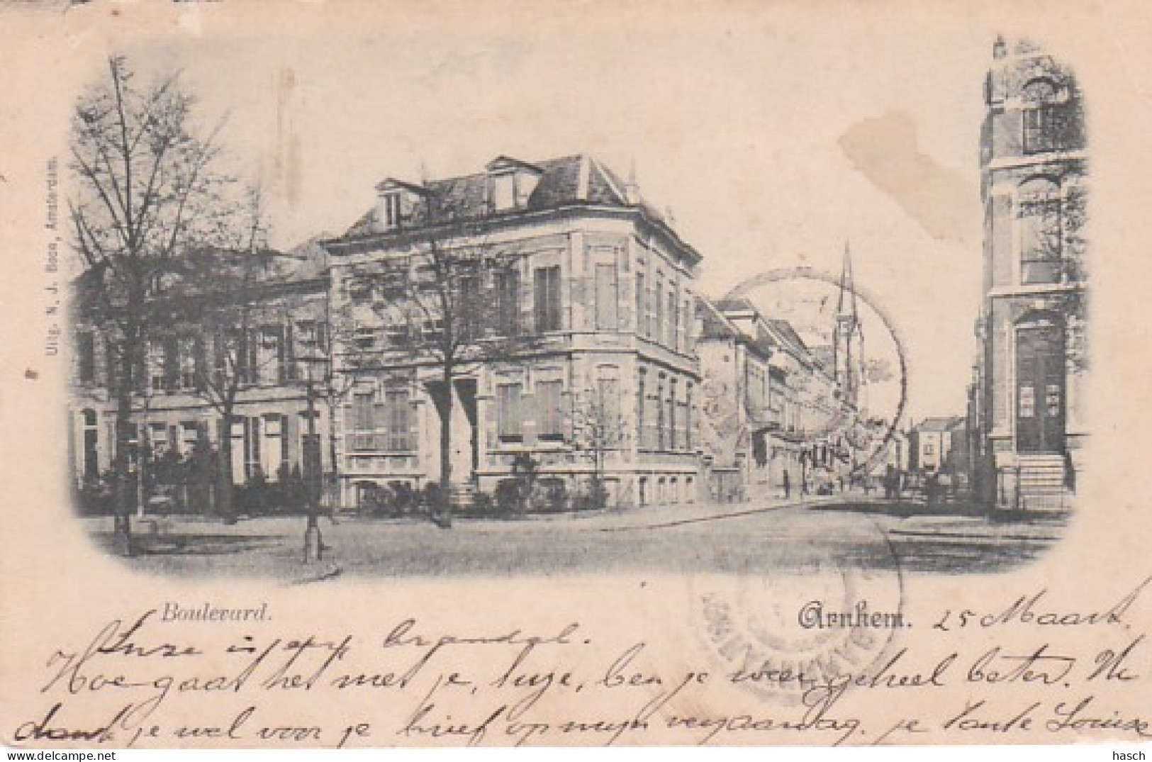 2603251Arnhem, Boulevard (poststempel 1897)(zie Linksboven En Hoeken) - Arnhem