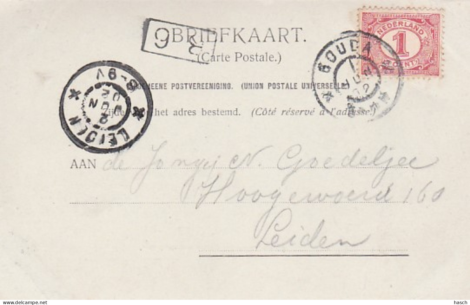 2603284Gouda, Sluizen Verbinding Gouwe Met Holl. Ysel-1902,(zie Linksboven) - Gouda
