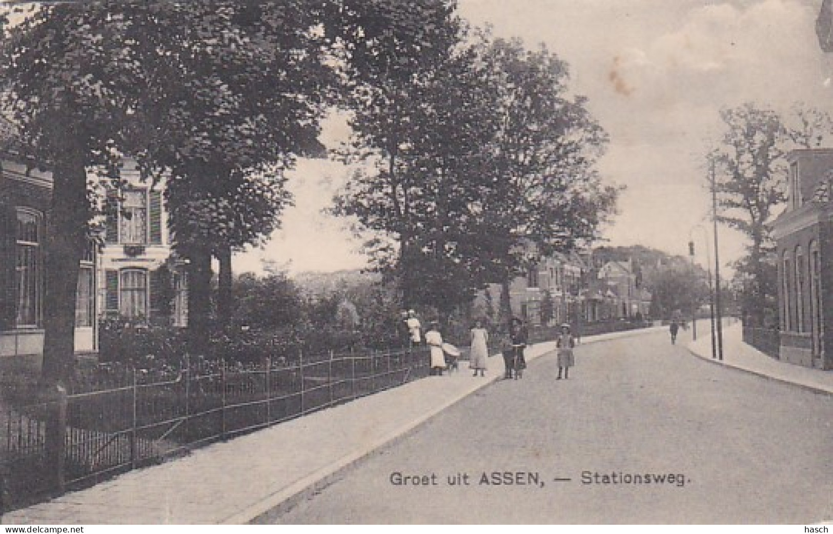 2603312Groet Uit Assen, Stationsweg. (zie Hoeken) - Assen