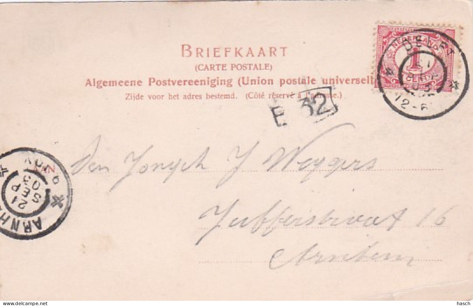 2603369Delft, Stadhuis. (poststempel 1903)(linksonder Een Vouw) - Delft