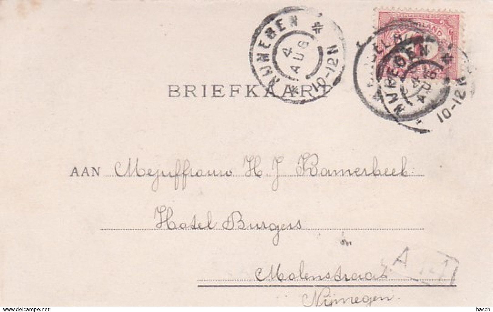 2603382Middelburg, Vogelvlucht (van Af ’t Stadhuis)Rond 1900.(linksonder Een Heel Klein Vouwtje) - Middelburg