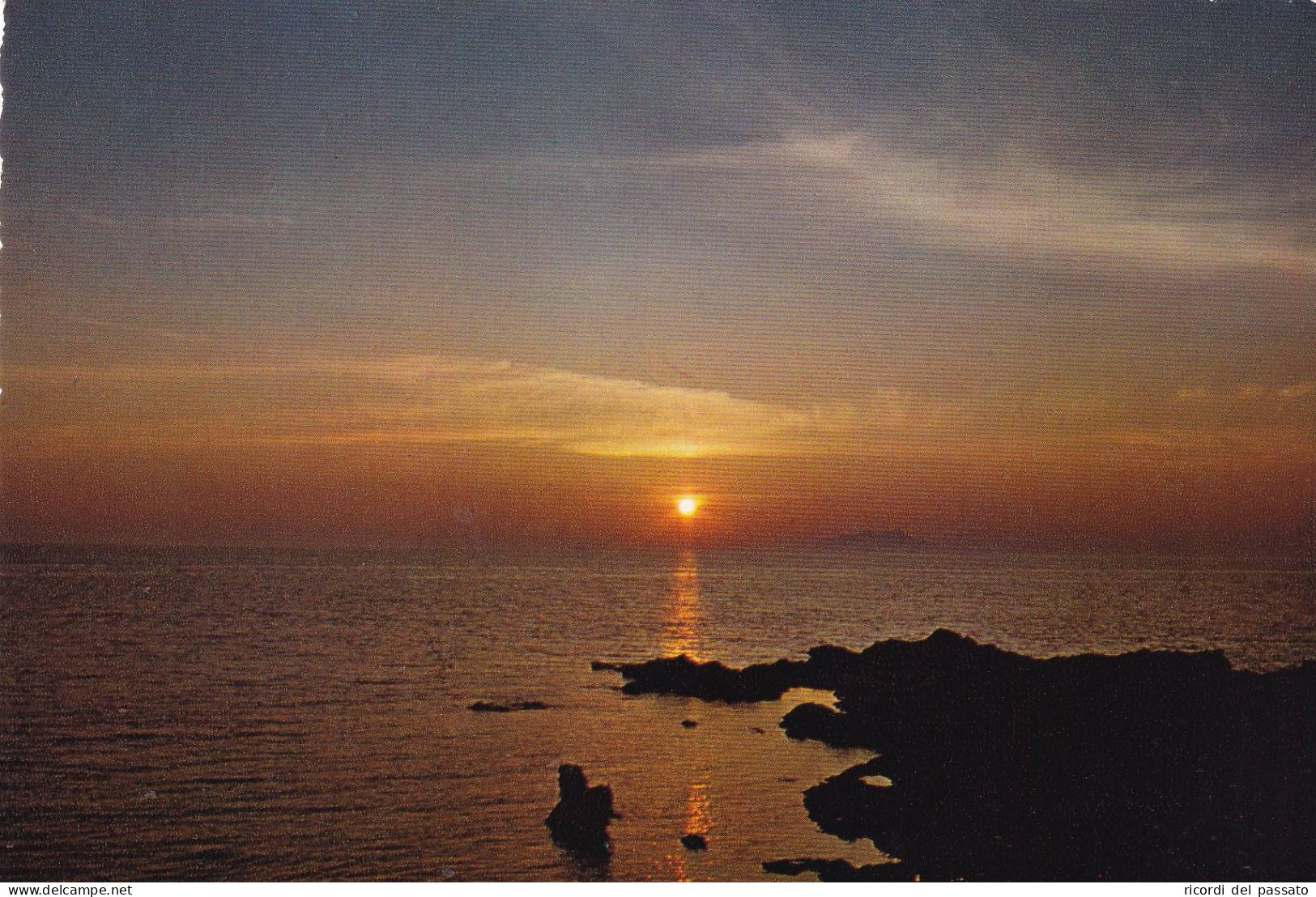 Cartolina Marsala - Tramonto Al Capo Boeo - Marsala