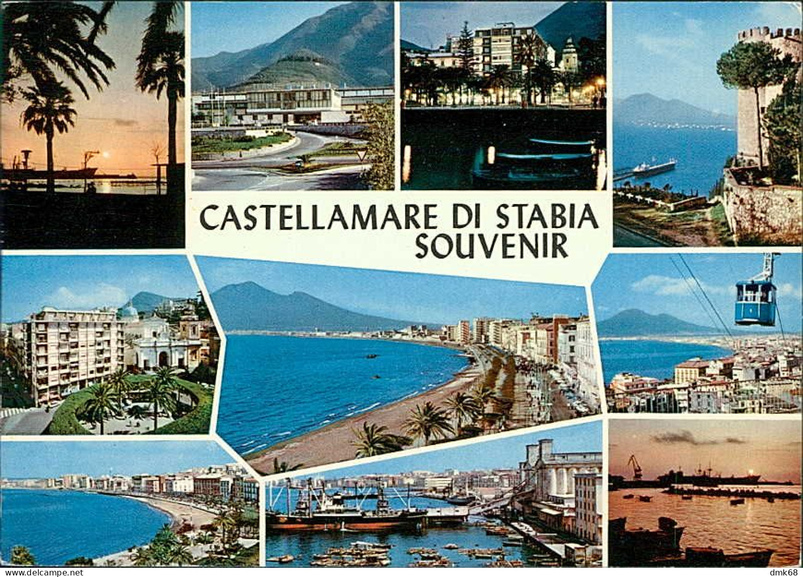 CASTELLAMARE DI STABIA - SOUVENIR / VEDUTINE - EDIZIONE MOLINARI - SPEDITA 1967 (19597) - Castellammare Di Stabia