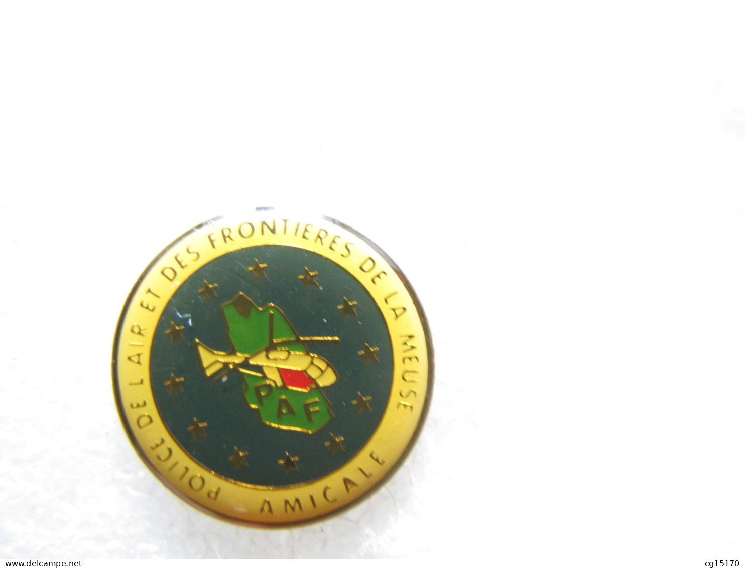 PIN'S AMICALE  POLICE DE L'AIR ET DES FRONTIÈRES DE LA MEUSE    PAF  HÉLICOPTÈRE - Police