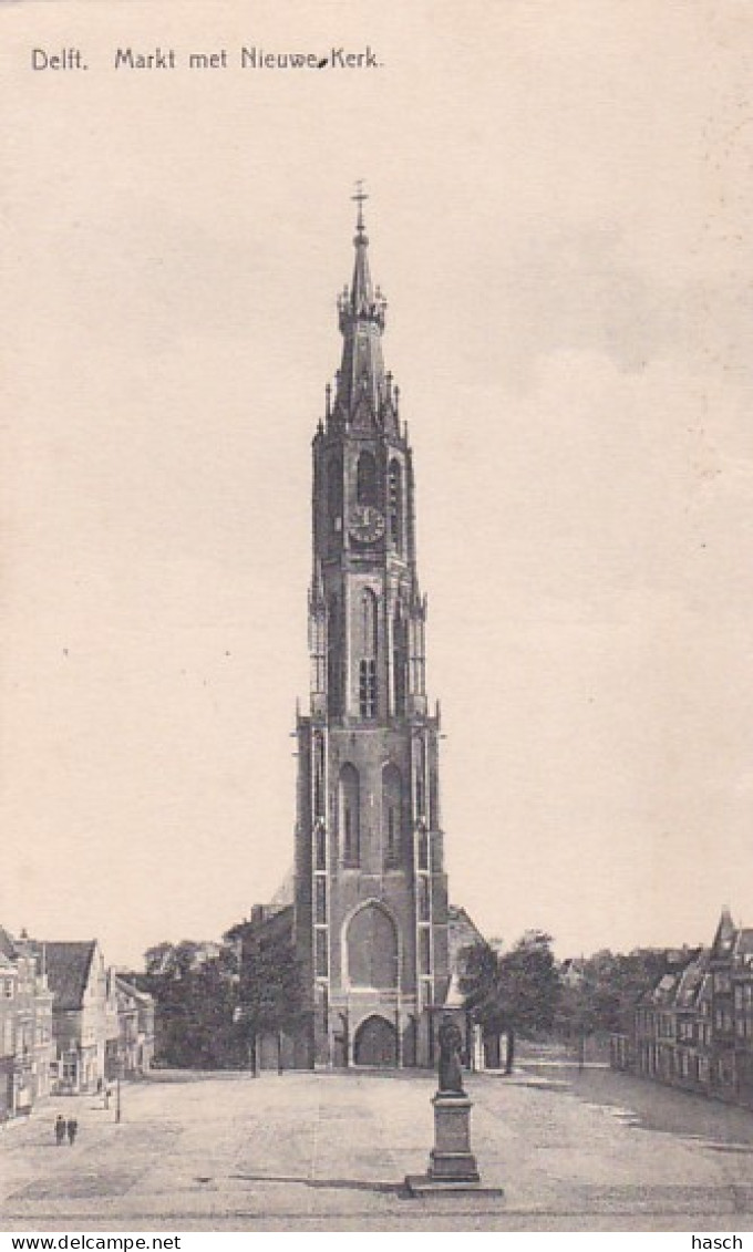 2603401Delft, Markt Met Nieuwe Kerk. (zie Hoeken) - Delft