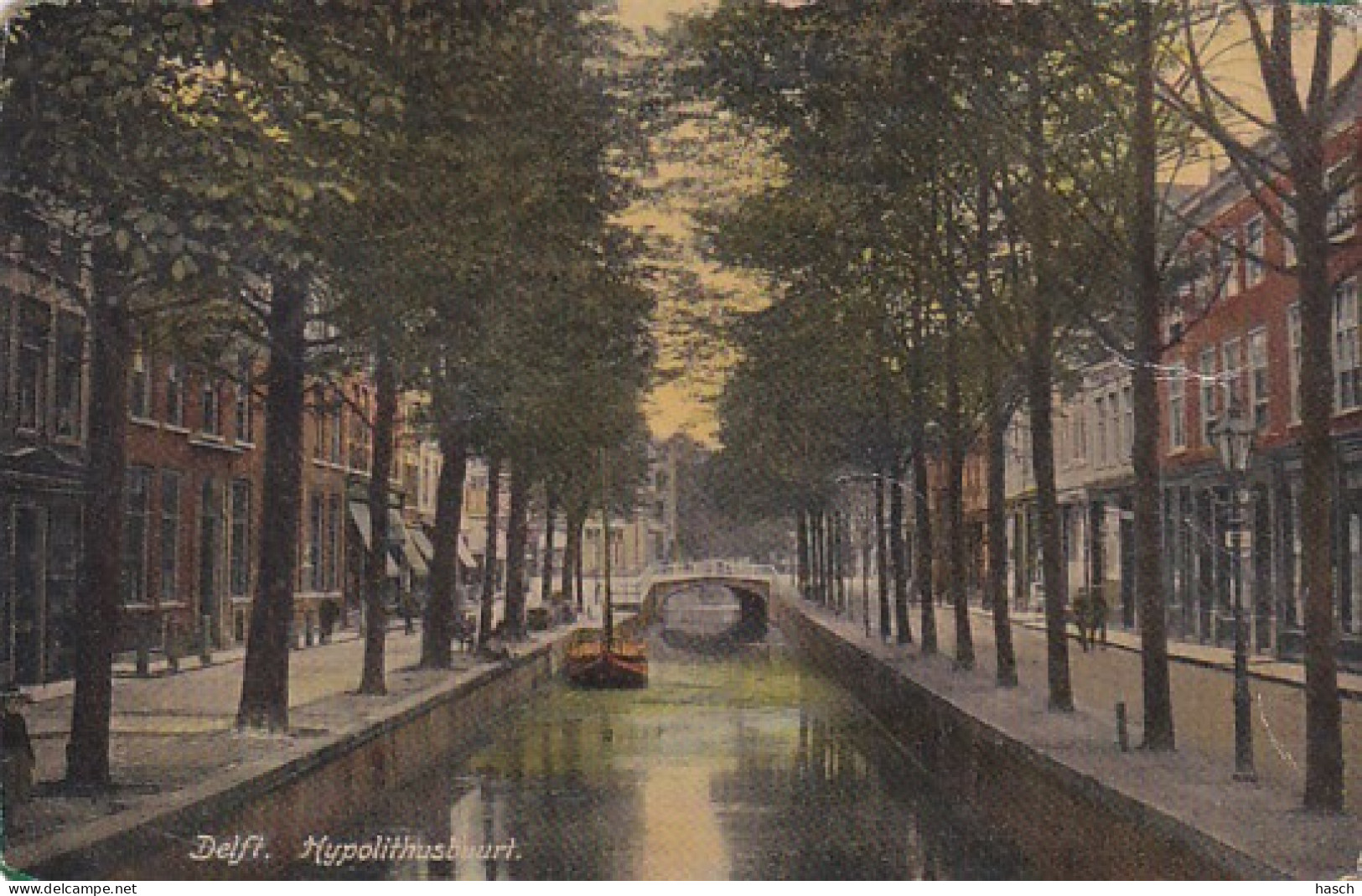2603406Delft, Hypolithusbuurt. – 1910.(zie Hoeken, Randen, Wat Beschadigingen) - Delft