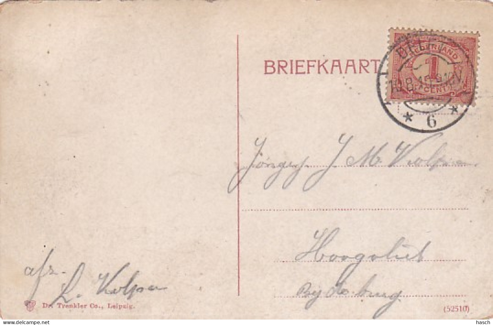 2603406Delft, Hypolithusbuurt. – 1910.(zie Hoeken, Randen, Wat Beschadigingen) - Delft