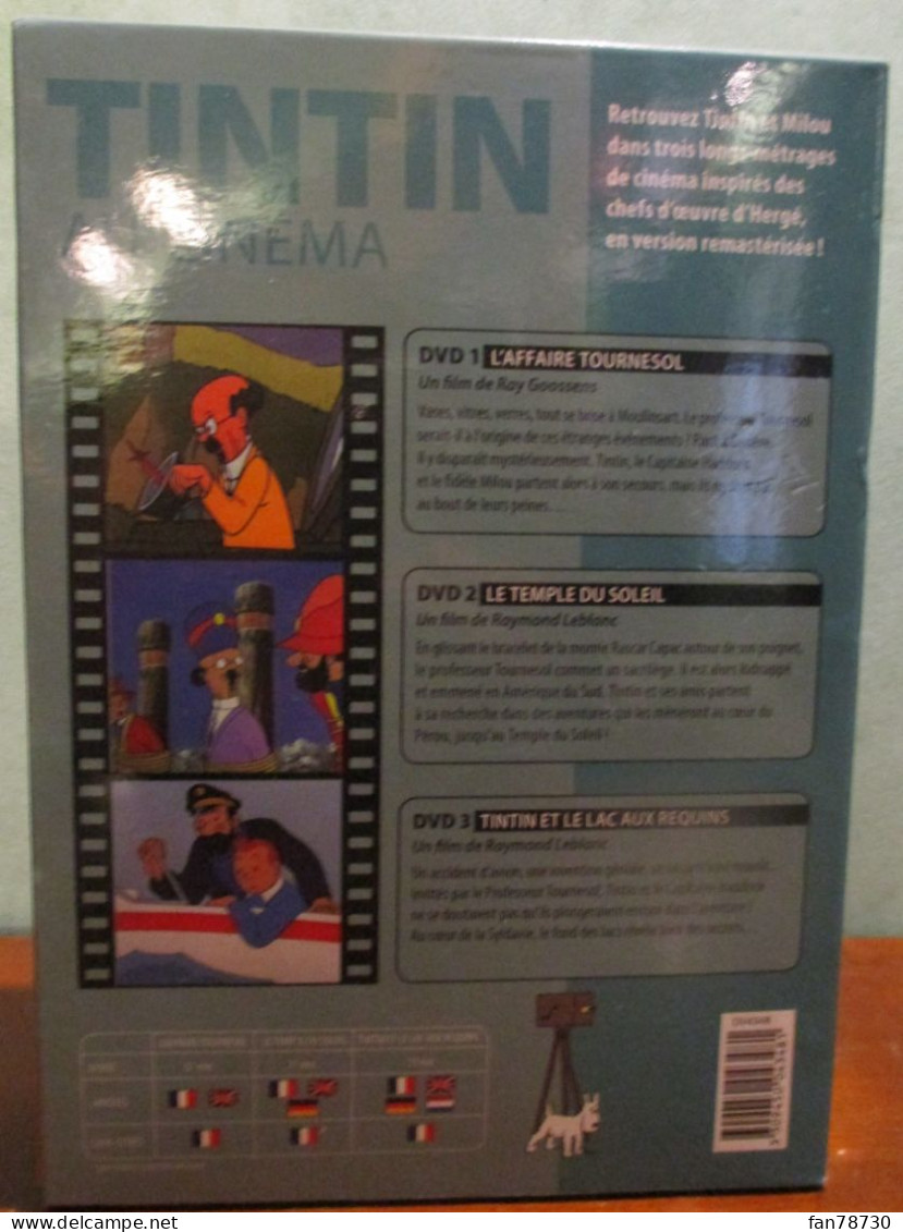 DVD - Tintin Au Cinéma - 3 Films D'animation - Citel Vidéo - Frais Du Site Déduits - Animatie