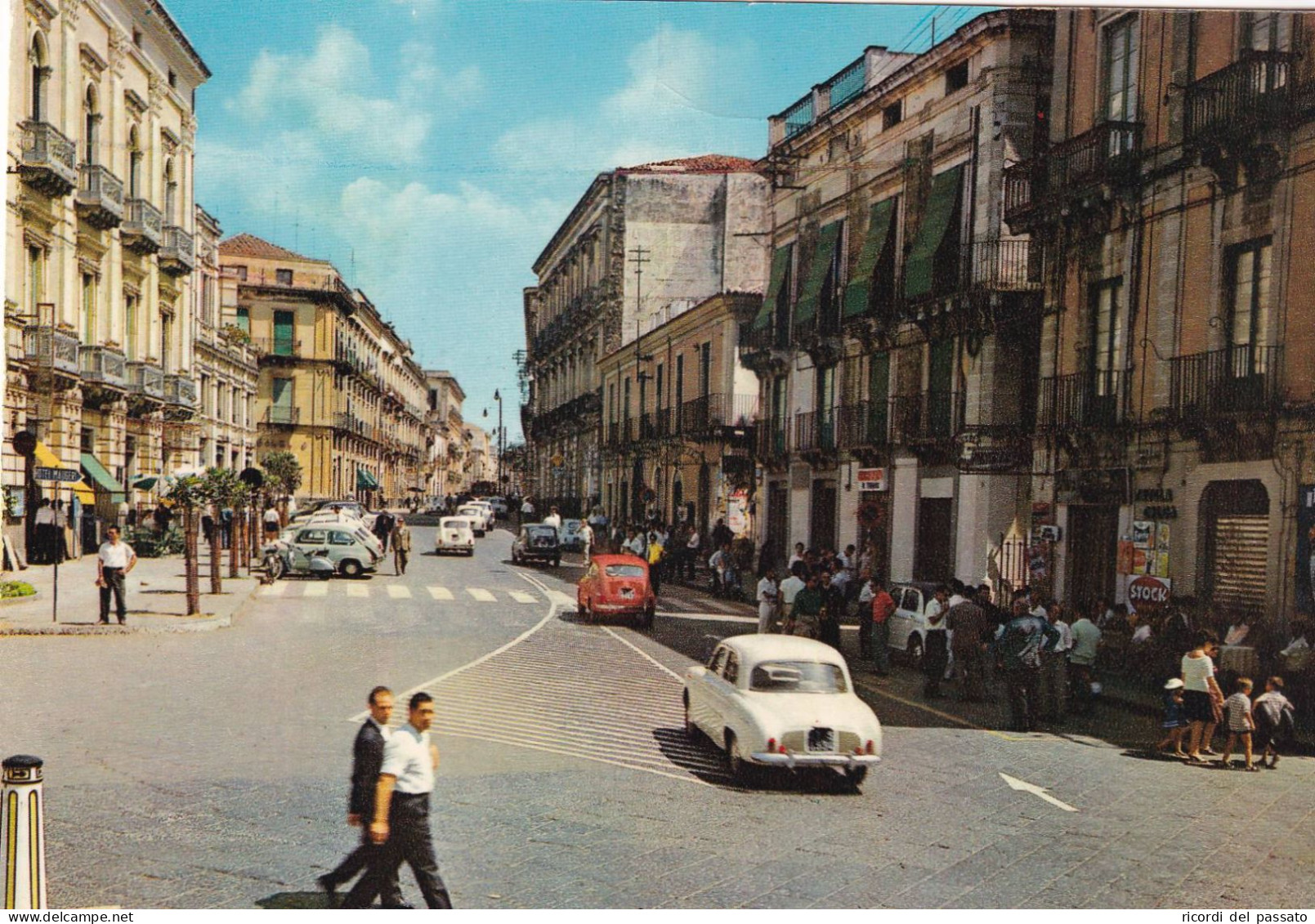 Cartolina Acireale - Corso Umberto - Acireale