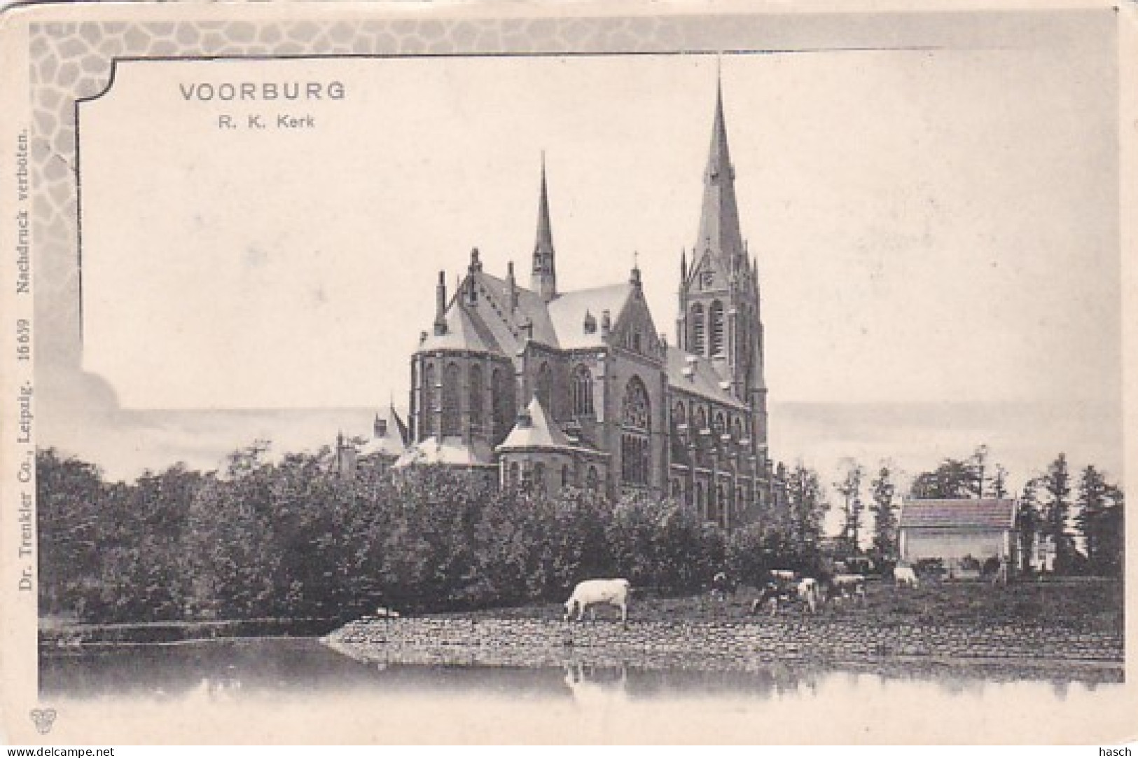 2603431Voorburg, R. K. Kerk. Rond 1900. (zie Hoeken En Randen) - Voorburg