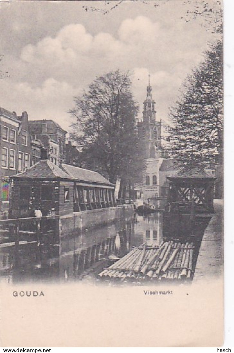 2603471Gouda, Vischmarkt.  - Gouda