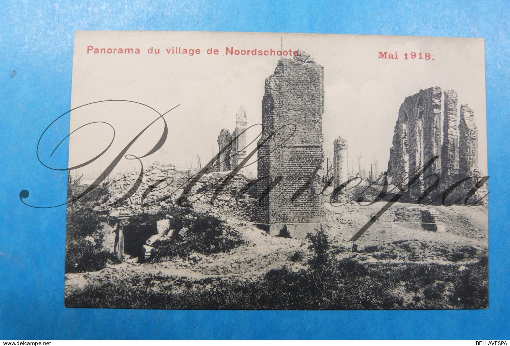 Noordschote  Lot X 4 Cpa Ruines De Guerre 1914-1918 Militaria - Lo-Reninge
