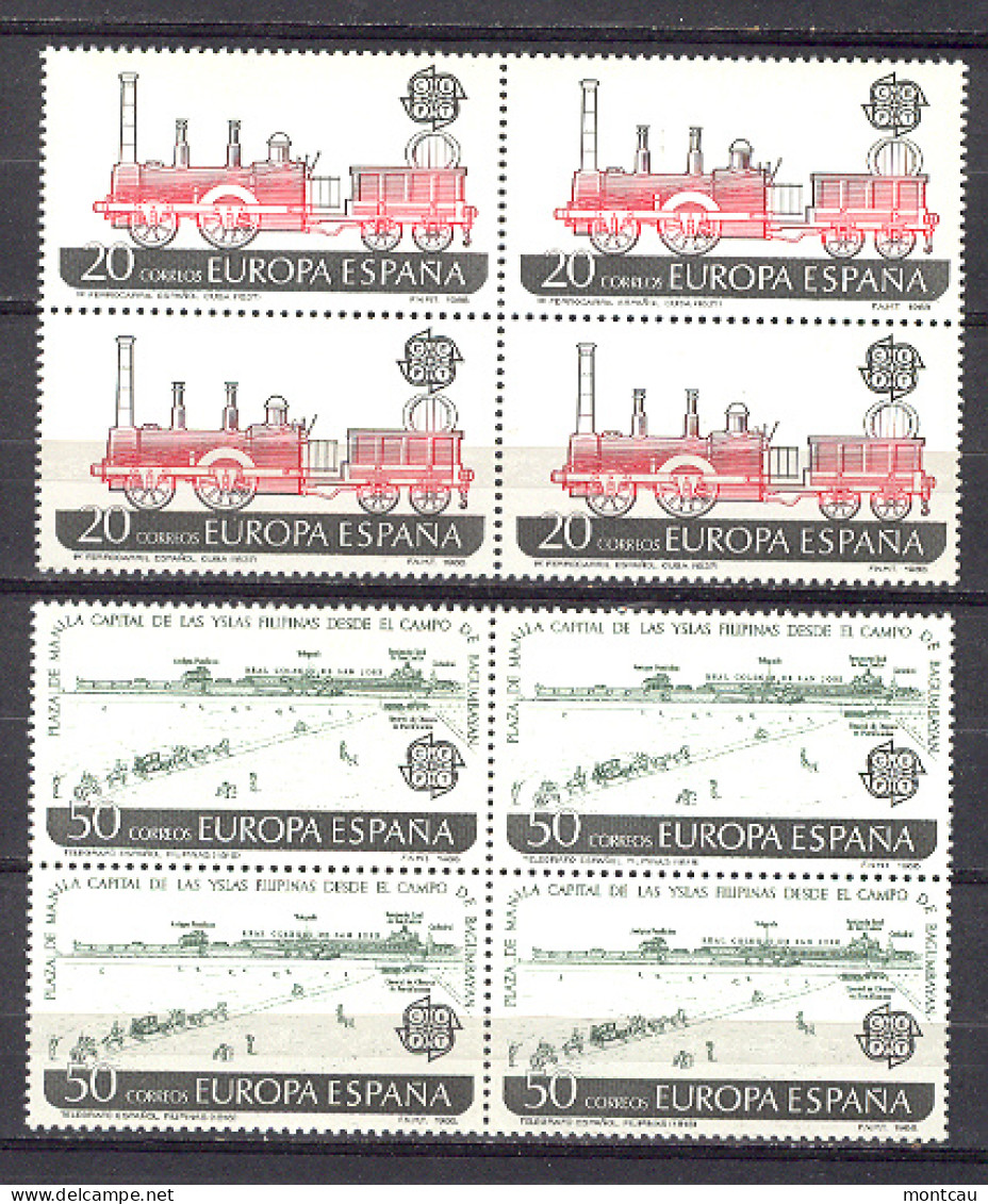 Spain 1988 - Europa - Trenes Ed 2949-50 Bloque (**) - 1988