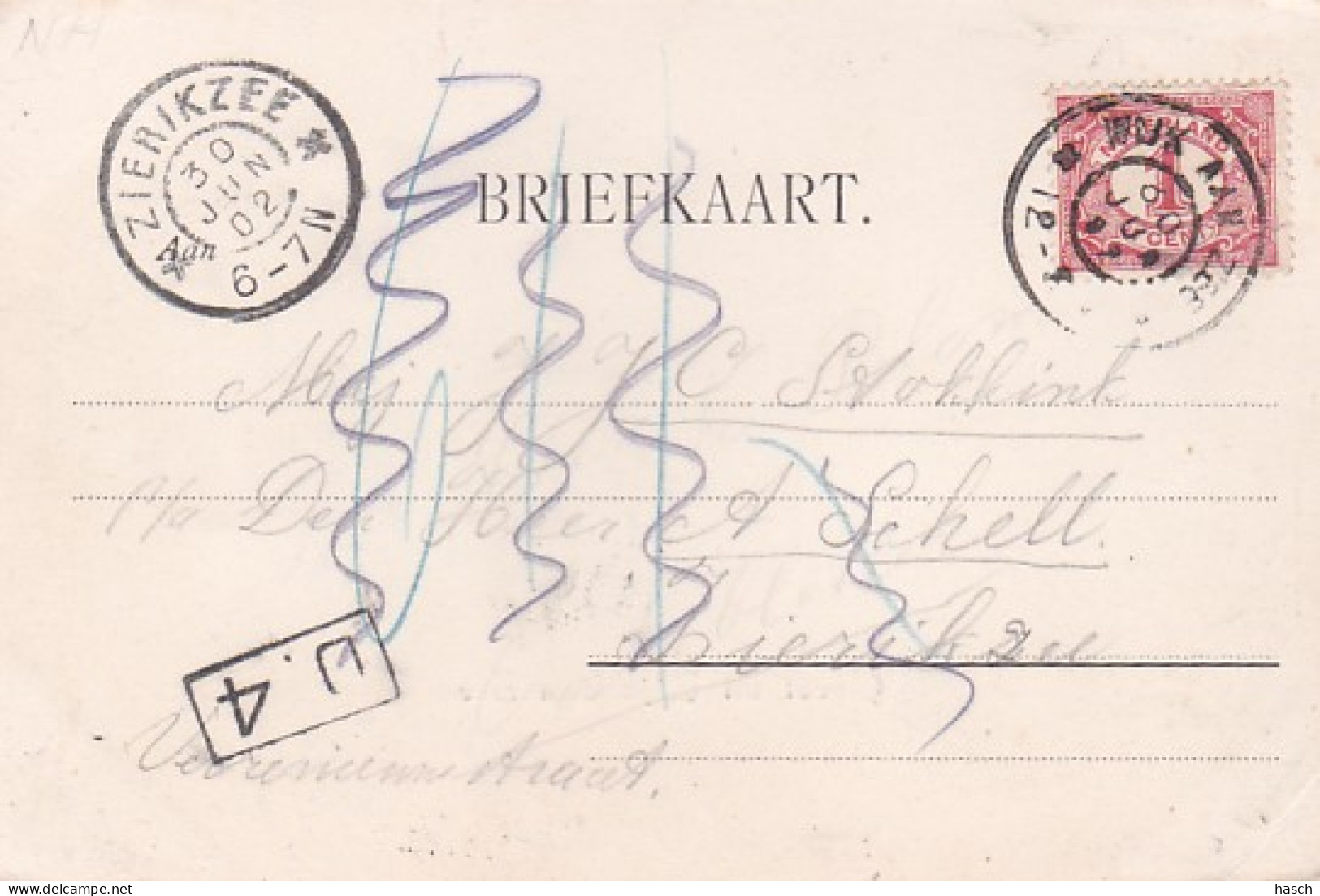 2603496Groet Uit Wijk Aan Zee. (poststempel 1902)(zie Hoeken) - Wijk Aan Zee