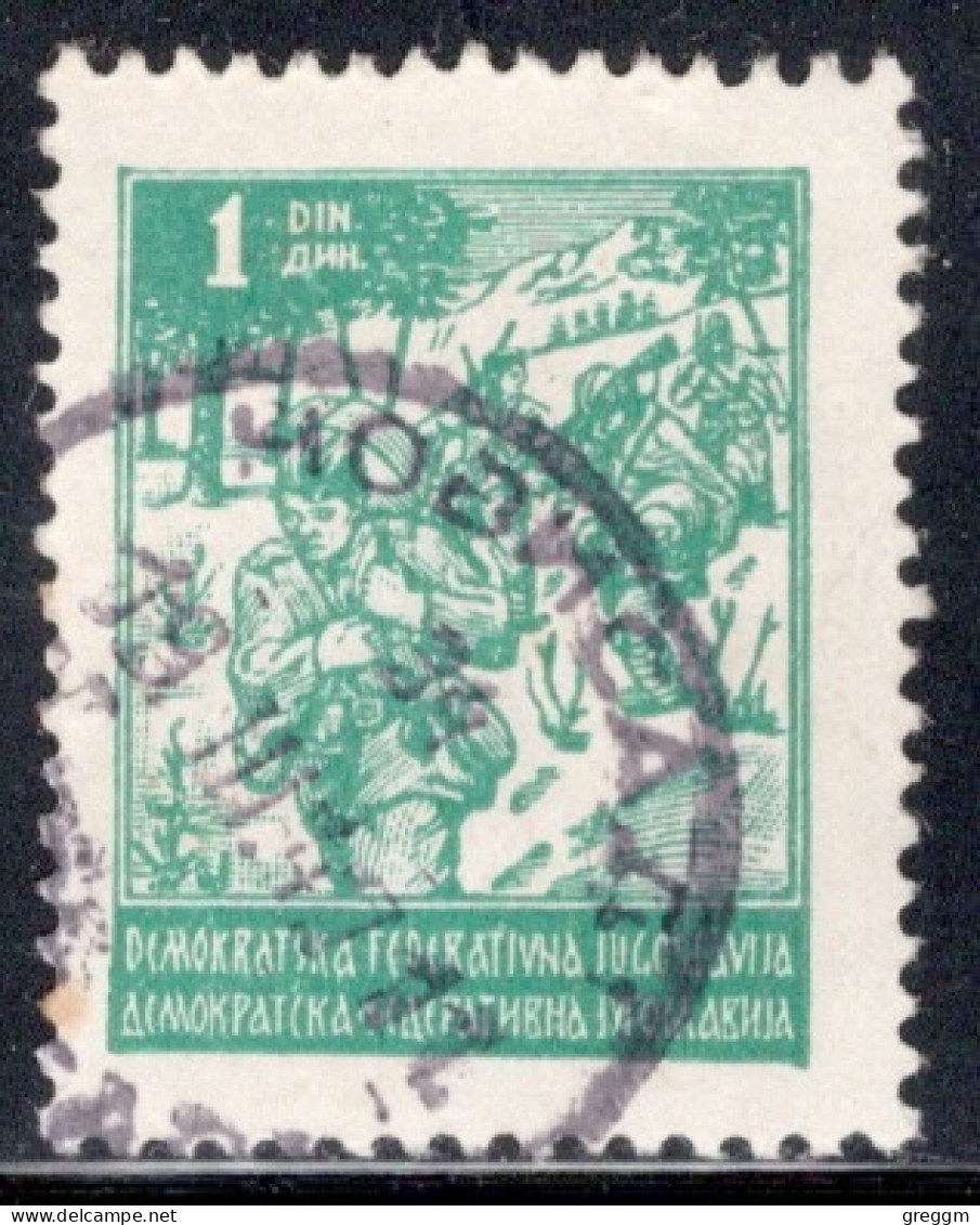 Yugoslavia 1945 Single Stamp From The New Daily Stamps In Fine Used - Oblitérés