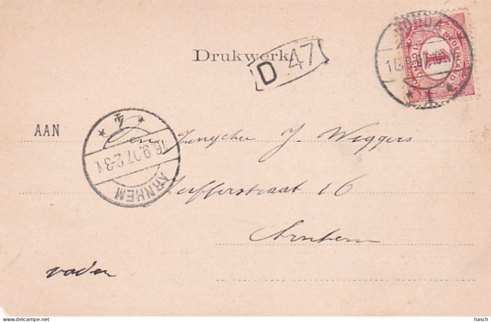 2603542Gouda, Mallegatsluis. – 1907.(linksonder Een Vouw, Zie Rechtsonder) - Gouda