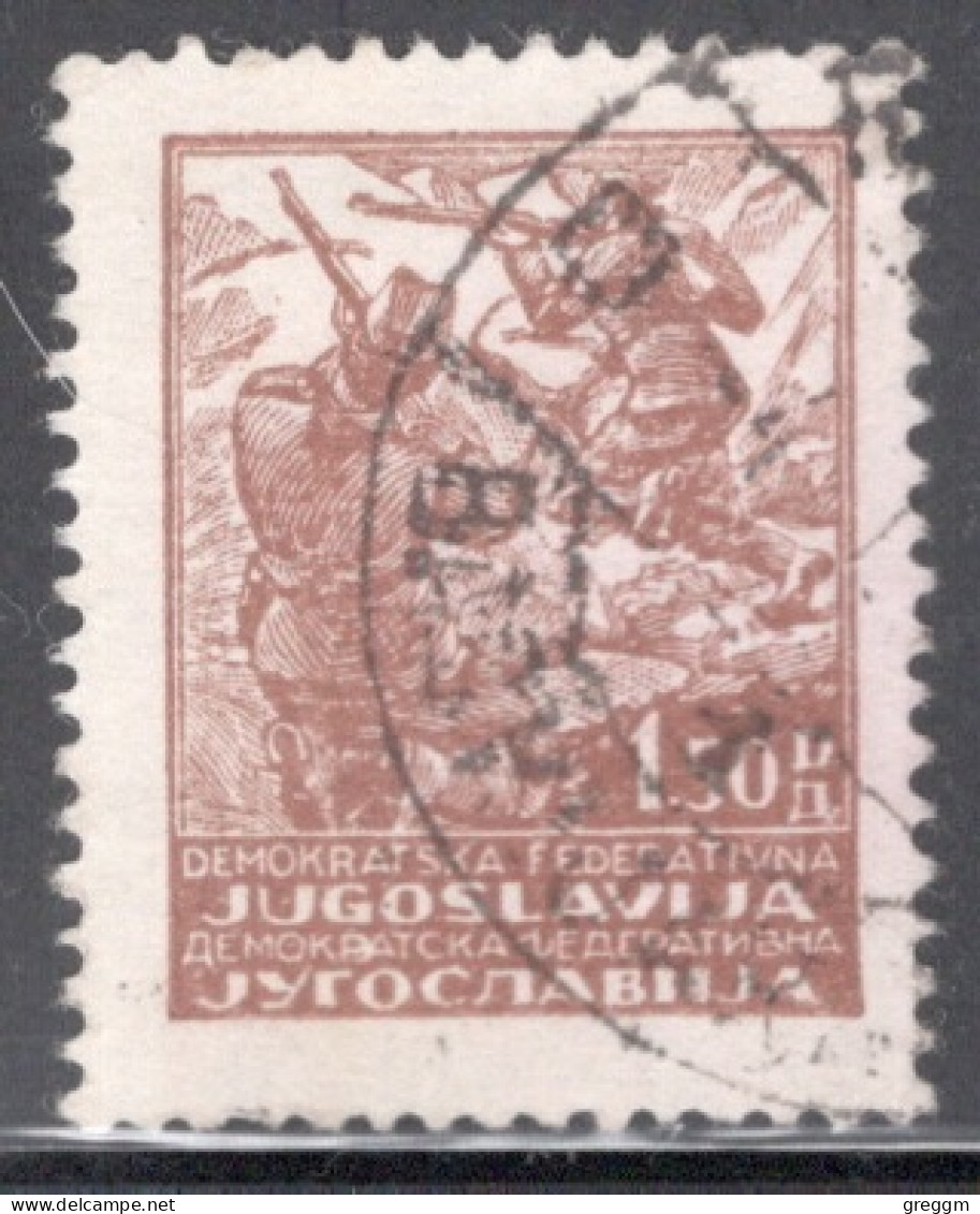 Yugoslavia 1945 Single Stamp From The New Daily Stamps In Fine Used - Oblitérés