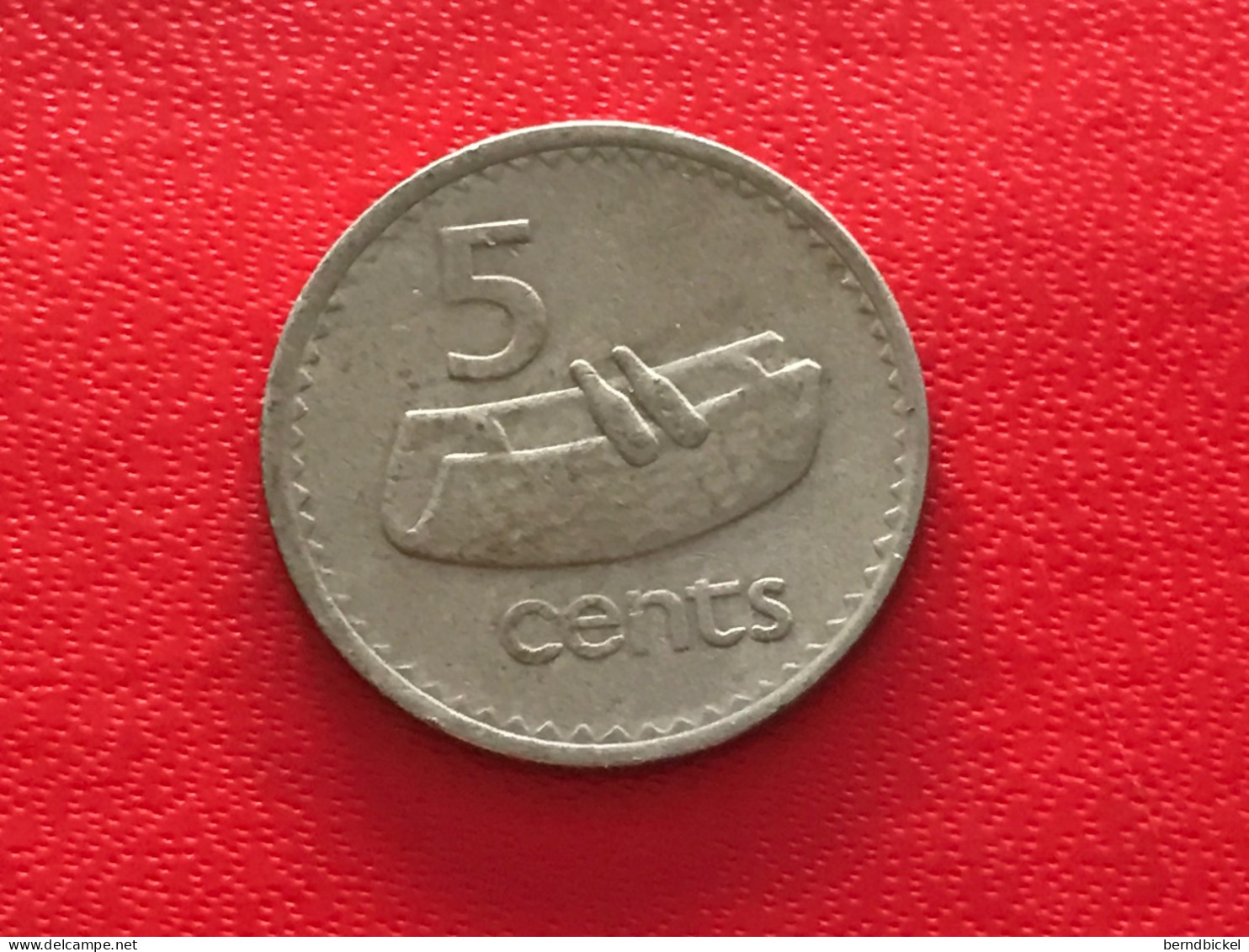 Münze Münzen Umlaufmünze Fiji 5 Cents 1975 - Figi