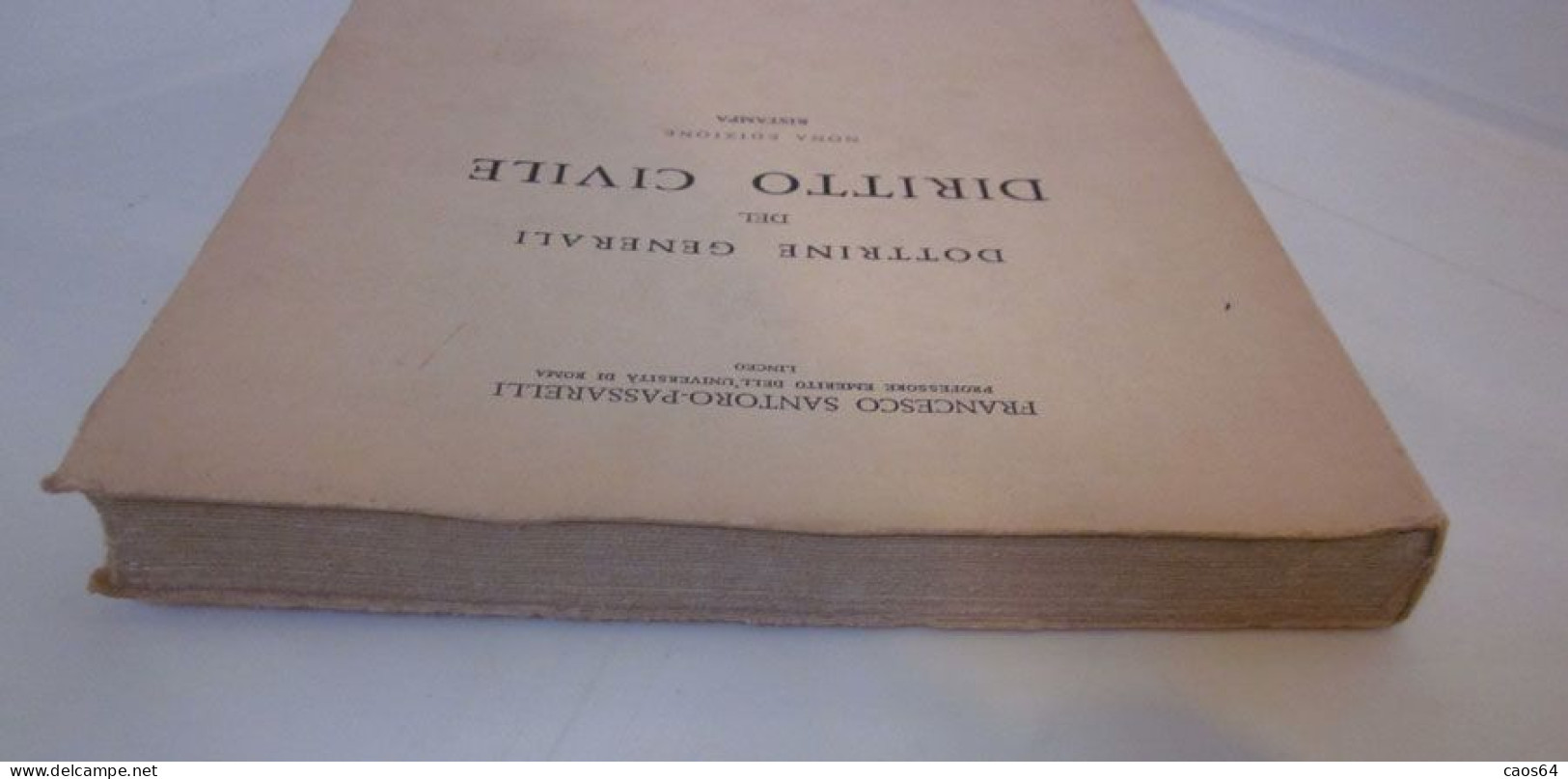 Dottrine Generali Del Diritto Civile Francesco Santoro Passarelli Jovene 1981 - Law & Economics