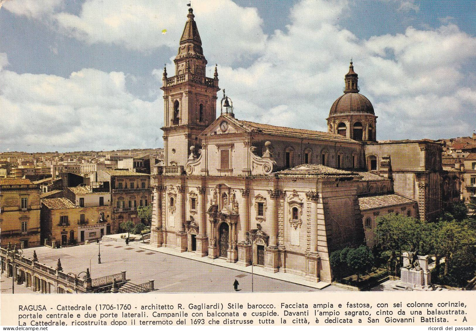 Cartolina Ragusa - La Cattedrale - Ragusa