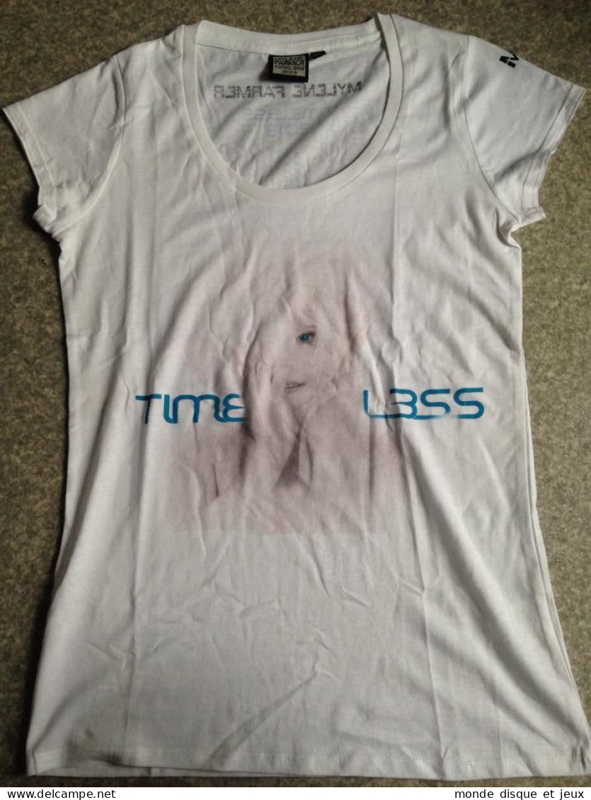 Mylene Farmer Tee Shirt Blanc Homme Timeless 2013 Taille S/M - Objets Dérivés