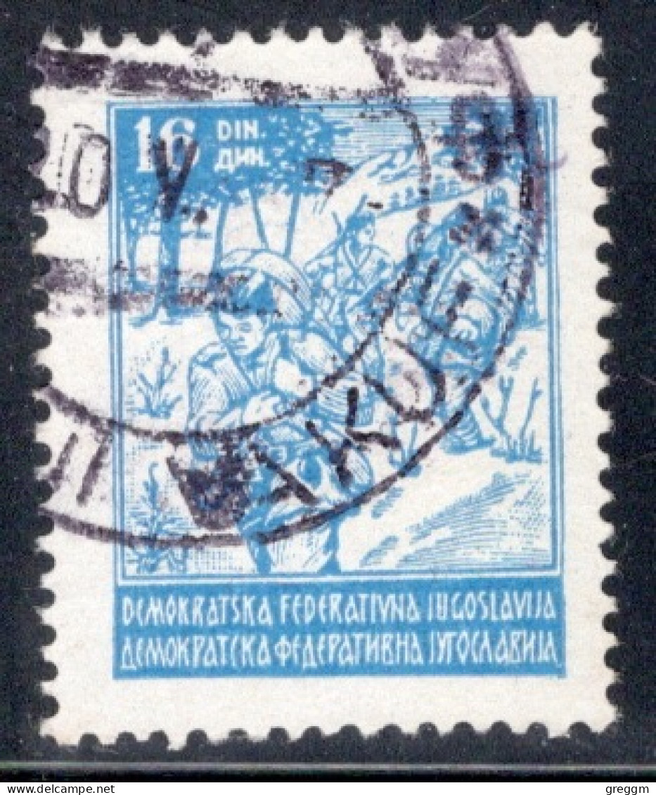 Yugoslavia 1945 Single Stamp From The New Daily Stamps In Fine Used - Oblitérés