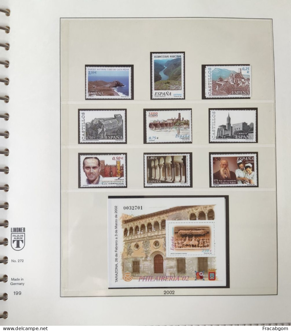 Spain 2000-2004 5 complete years MNH