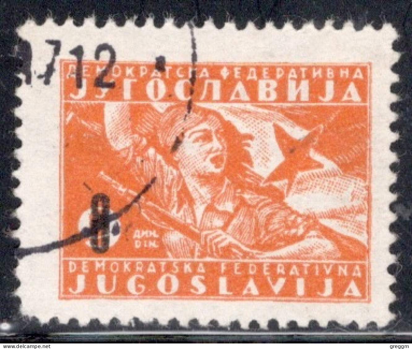 Yugoslavia 1946 Single Stamp From The New Daily Stamps With Surcharge In Fine Used - Oblitérés