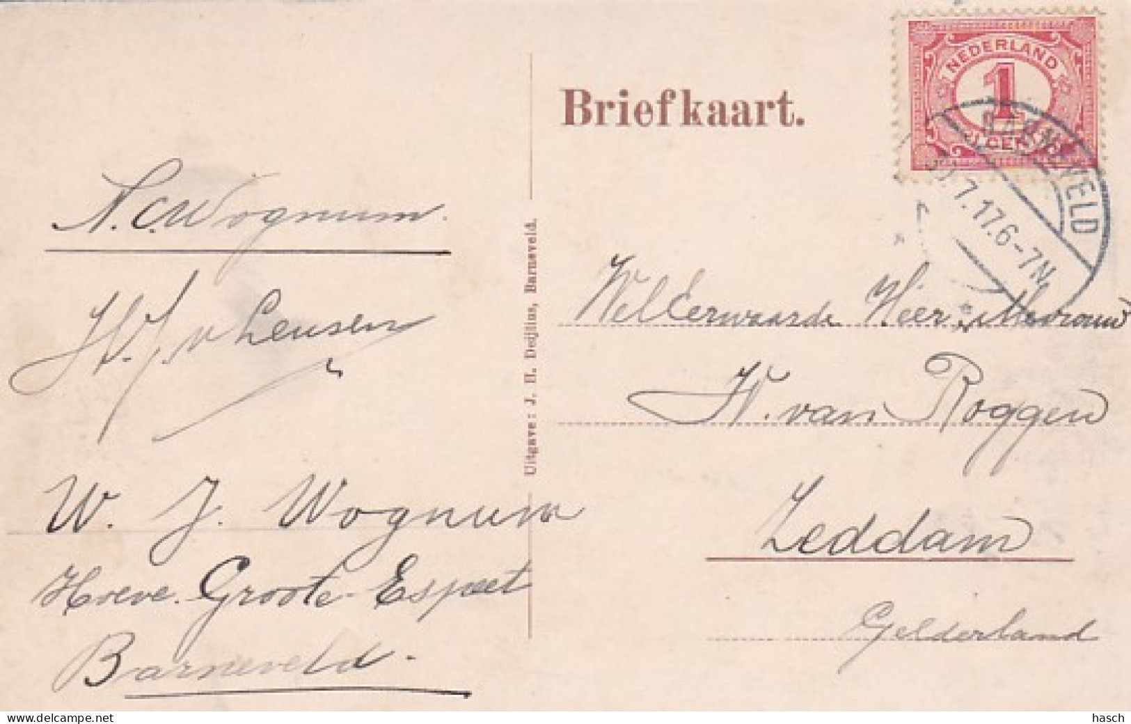 2603651Barneveld, Pastorie Ned. Herv. Kerk. – 1917. - Barneveld