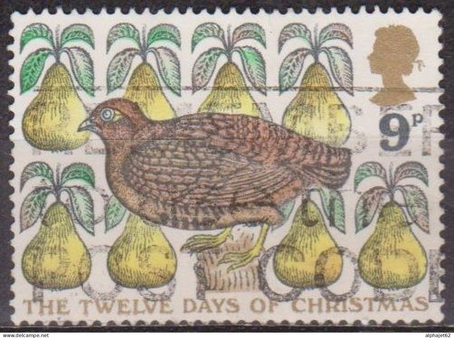 Noel - GRANDE BRETAGNE - Chants Populaires - Perdrix Et Poires - N° 845 - 1977 - Used Stamps